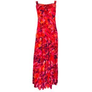 STUDIO 1940 Pink Tropical Floral Print Midi/Maci Dress. 18W